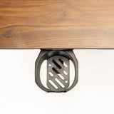 ELECTRIC ADJ SIT-STAND DESK-DARK WALNUT/BLACK