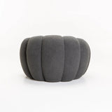 SKYLA FLEECE FABRIC CHAIR - GREY