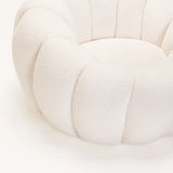 SKYLA FLEECE FABRIC CHAIR - CREAM