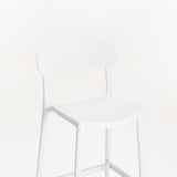 SKYROS KITCHEN STOOL - WHITE