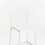 SKYROS KITCHEN STOOL - WHITE