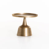 SOHA SET OF 2 61/46cm TABLES-BRONZE/BRASS ANTIQUE