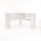 SOHO 120cm 2 DRAWER CORNER DESK - WHITE