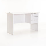 SOHO 120cm DELUXE 3 DRAWER DESK - WHITE