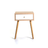 SORRENTO 1 DRAWER PEDESTAL - OAK/WHITE