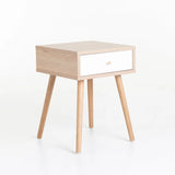 SORRENTO 1 DRAWER PEDESTAL - OAK/WHITE