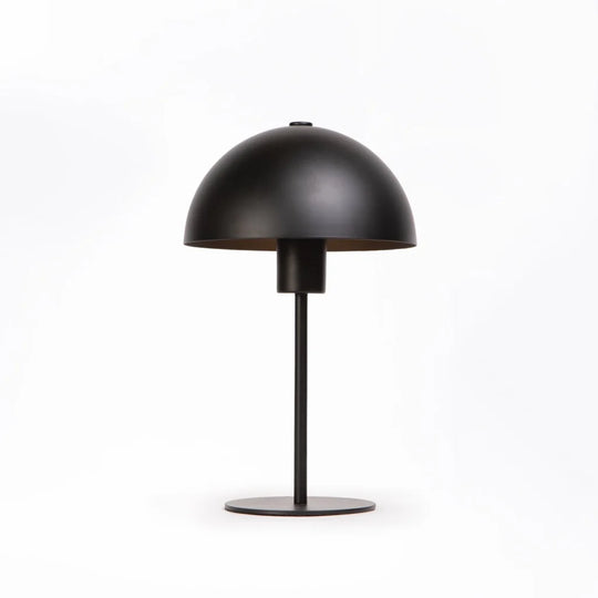 TABLE LAMP   BLACK METAL DOME