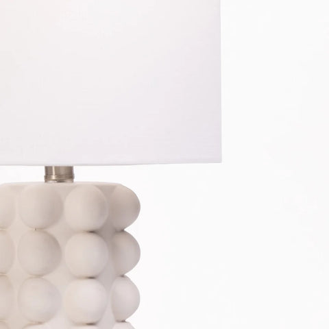 LAMP TABLE-WHITE