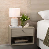LAMP TABLE-CERAMIC BASE-WHITE-WHITE