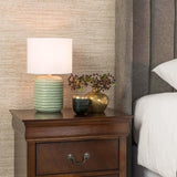 LAMP TABLE-CERAMIC-BASE-SAGE