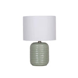LAMP TABLE-CERAMIC-BASE-SAGE