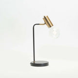 LAMP TABLE-EDISON BLACK VINTAGE