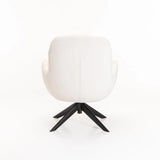 TEAGAN BOUCLÉ FABRIC CHAIR W/SWIVEL - CREAM