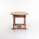 150/200x90cm TEAK OVAL EXT.TABLE - OILED