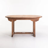 150/200x90cm TEAK OVAL EXT.TABLE - OILED