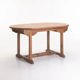 150/200x90cm TEAK OVAL EXT.TABLE - OILED