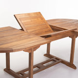 TEAK OVAL EXTENSION TABLE