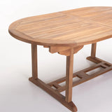 TEAK OVAL EXTENSION TABLE