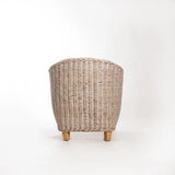 TEGAL KUBU WHITEWASH TUB ARMCHAIR