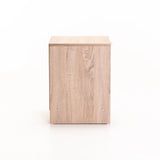 THETA 1 DRAWER PEDESTAL - LIGHT OAK/LIGHT GREY