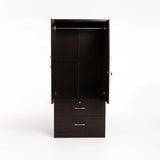 TITAN 2 DOOR 2 DRAWER ROBE - WENGE