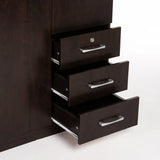 TITAN 3 DOOR 3 DRAWER DELUXE ROBE - WENGE