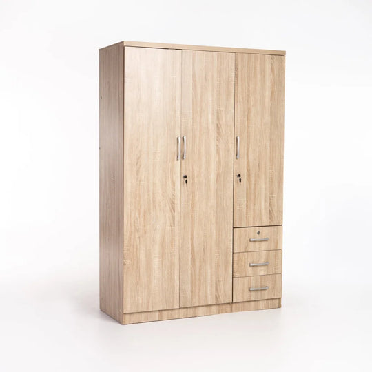 TITAN 3 DOOR 3 DRAWER DELUXE ROBE