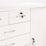 TITAN 7 DRAWER 1 DOOR CHEST - WHITE