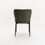 TORI FABRIC DINING CHAIR - GREEN