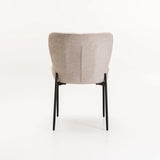 TORI FABRIC DINING CHAIR - CREAM