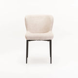 TORI FABRIC DINING CHAIR - CREAM