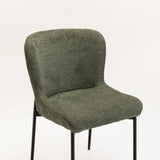 TORI FABRIC DINING CHAIR - GREEN