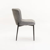 TORI FABRIC DINING CHAIR - LIGHT GREY