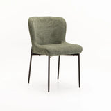 TORI FABRIC DINING CHAIR - GREEN