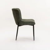 TORI FABRIC DINING CHAIR - GREEN