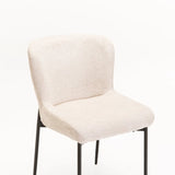 TORI FABRIC DINING CHAIR - CREAM