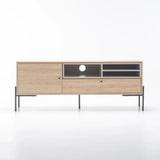 TRENTO 2 DOOR TV/PLASMA UNIT - OAK/LIGHT GREY