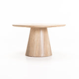 TREVI 80cm ROUND COFFEE TABLE - OAK