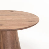 TREVI 80cm ROUND COFFEE TABLE - WALNUT