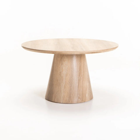 TREVI 80cm ROUND COFFEE TABLE - OAK