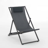 TULUM OUTDOOR SUN CHAIR - DARK GREY