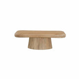 VANI 120x65cm SOLID WOOD COFFEE TABLE - LIGHT OAK