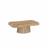 VANI 120x65cm SOLID WOOD COFFEE TABLE - LIGHT OAK
