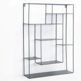 WALL SHELF - BLACK MULTI LEVEL