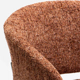 WILLOW TEXTURED FABRIC CHAIR - RUST