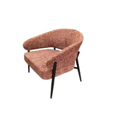 WILLOW TEXTURED FABRIC CHAIR - RUST