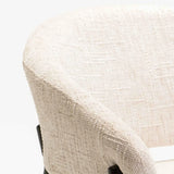 WILLOW TEXTURED FABRIC CHAIR - CREAM