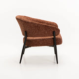 WILLOW TEXTURED FABRIC CHAIR - RUST