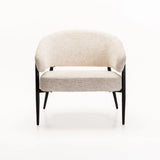 WILLOW TEXTURED FABRIC CHAIR - CREAM
