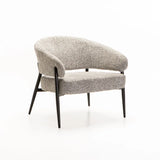 WILLOW TEXTURED FABRIC CHAIR - GREY